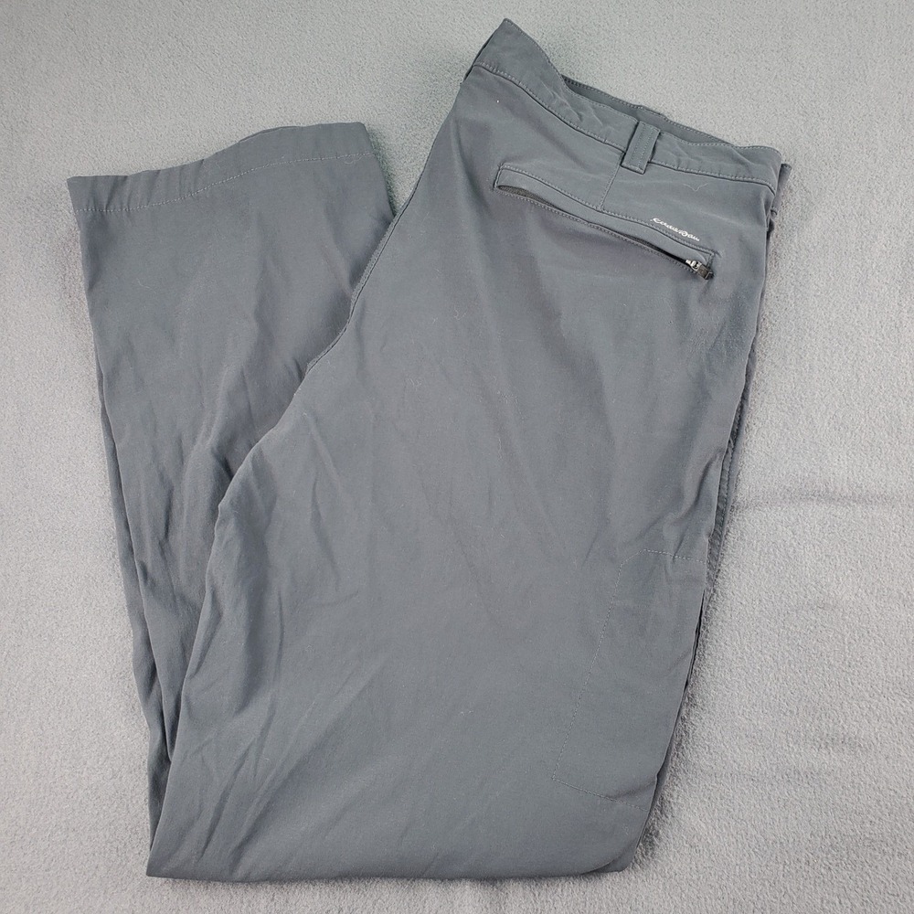 Eddie Bauer Gray Travex Trail‎ Pants Lightweight Outdoor Hiking Travel 38x30